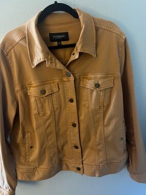 Liverpool Gold Cotton Jean Jacket